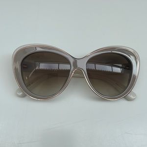 Christian Dior tan sunglasses